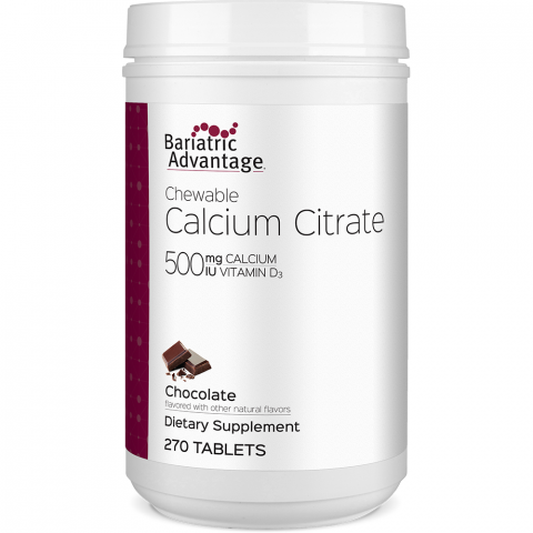Calcium Citrate Chewable 500mg (3 Flavors)